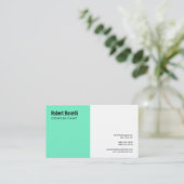 ミニマルプロフェッショナルモダンプレミアムリネン 名刺 (スタンド正面)