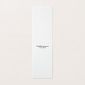 ミニマルプロフェッショナルモダンプレーンネームカード (外部フラット)