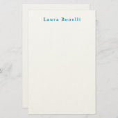 ミニマルプロフェッショナルモダンプレーン名タイトル 便箋 (正面/裏面)