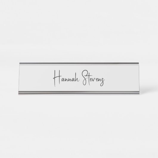 ミニマルプロフェッショナルモダン書道 デスクネームプレート (正面)