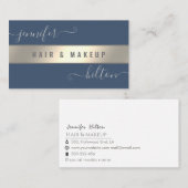 ミニマルプロフェッショナルモダン金ゴールド箔 名刺 (正面/裏面)