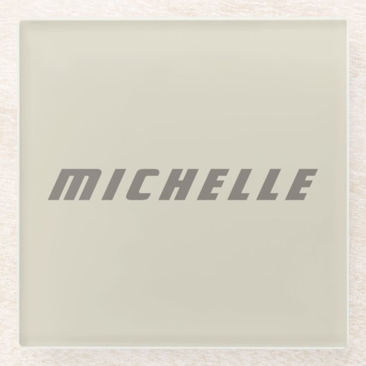 ミニマルプロフェッショナルモダンSF ガラスコースター (正面)