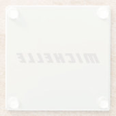 ミニマルプロフェッショナルモダンSF ガラスコースター (裏面)