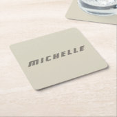 ミニマルプロフェッショナルモダンSF スクエアペーパーコースター (アングル)