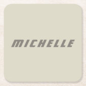 ミニマルプロフェッショナルモダンSF スクエアペーパーコースター (正面)