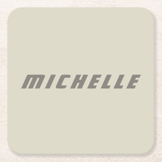 ミニマルプロフェッショナルモダンSF スクエアペーパーコースター (正面)