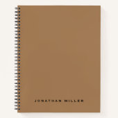 ミニマルプロフェッショナルモノグラム名 ノートブック (正面)