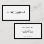 ミニマルプロフェッショナルラグジュアリーブティック 名刺 (正面/裏面)