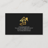 ミニマルプロフェッショナルレターE電気技師 名刺 (裏面)