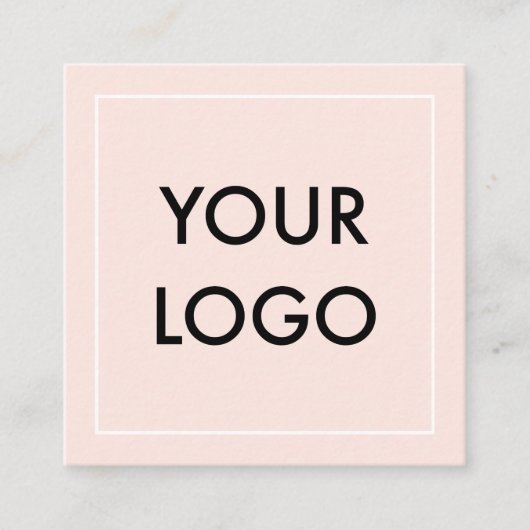 ミニマルプロフェッショナルロゴ名刺 スクエア名刺 (正面)