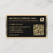 ミニマルプロフェッショナル不動産仲介業者フェイク金ゴールド縁ど 名刺