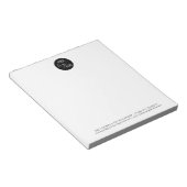 ミニマルプロフェッショナル事業会社ロゴ ノートパッド (アングル)