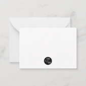 ミニマルプロフェッショナル事業会社独自のロゴ ノートカード (裏面)