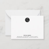 ミニマルプロフェッショナル事業会社独自のロゴ ノートカード (正面)