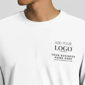 ミニマルプロフェッショナル会社ロゴワーク制服 Tシャツ