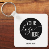 ミニマルプロフェッショナル会社ロゴQRコード キーホルダー (正面)