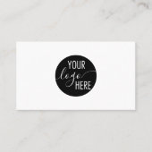 ミニマルプロフェッショナル会社ロゴQRコード 名刺 (正面)