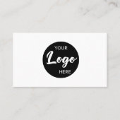 ミニマルプロフェッショナル会社ロゴQRコード 名刺 (裏面)