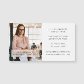 ミニマルプロフェッショナル会社名とビジネスフォト (正面)