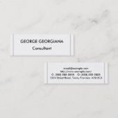 ミニマルプロフェッショナル名刺 スキニー名刺 (正面/裏面)