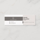 ミニマルプロフェッショナル名刺 スキニー名刺 (正面)