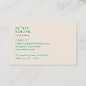 ミニマルプロフェッショナル名刺 名刺 (裏面)