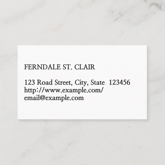 ミニマルプロフェッショナル名刺 名刺 (裏面)