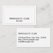 ミニマルプロフェッショナル名刺 名刺 (正面/裏面)