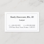 ミニマルプロフェッショナル名刺 名刺 (正面)