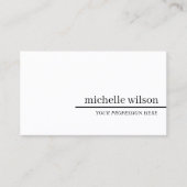 ミニマルプロフェッショナル平野エレガント 名刺 (正面)