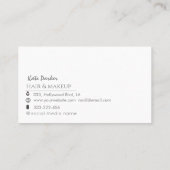 ミニマルプロフェッショナル幾何学モノグラム 名刺 (裏面)