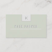 ミニマルプロフェッショナル幾何学モノグラム 名刺 (正面)