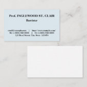 ミニマルプロフェッショナル弁護士名刺 名刺 (正面/裏面)