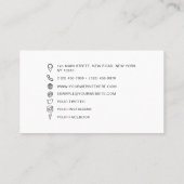 ミニマルプロフェッショナル手書き署名 名刺 (裏面)