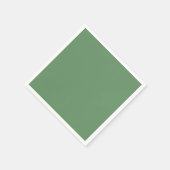 ミニマルプロフェッショナル無地のロシアのグリーンカラー スタンダードカクテルナプキン (角)