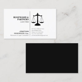 ミニマルプロフェッショナル白黒片面 名刺