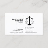 ミニマルプロフェッショナル白黒片面 名刺 (正面)