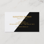 ミニマルプロフェッショナル白黒 ロイヤリティカード (裏面)