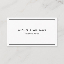 ミニマルプロフェッショナル白黒 名刺