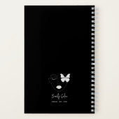 ミニマルプロフェッショナル美しいサロンブラック ノートブック (裏面)