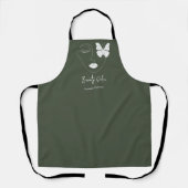 ミニマルプロフェッショナル美しいサロンブランディング エプロン (正面)