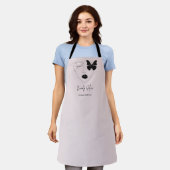 ミニマルプロフェッショナル美しいサロンブランディング エプロン (着用した状態)