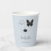 ミニマルプロフェッショナル美しいサロンブランディング 紙コップ (裏面)