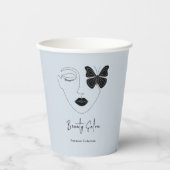 ミニマルプロフェッショナル美しいサロンブランディング 紙コップ (正面)