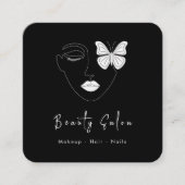 ミニマルプロフェッショナル美しいサロン名刺 エンクロージャーカード (正面)