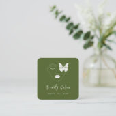 ミニマルプロフェッショナル美しいサロン名刺 エンクロージャーカード (スタンド正面)