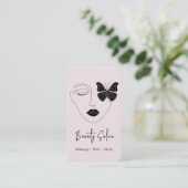 ミニマルプロフェッショナル美しいサロン名刺 エンクロージャーカード (スタンド正面)