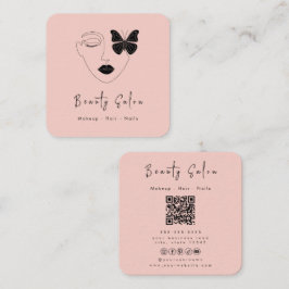 ミニマルプロフェッショナル美しいサロン名刺 エンクロージャーカード