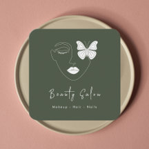 ミニマルプロフェッショナル美しいサロン名刺