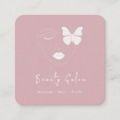 ミニマルプロフェッショナル美しいサロン名刺 スクエア名刺 (正面)